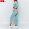 Private Label Streetwear Hoodies Set Ladies Workout Clothing Sets