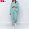 Private Label Streetwear Hoodies Set Ladies Workout Clothing Sets