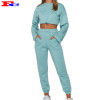 Private Label Streetwear Hoodies Set Ladies Workout Clothing Sets