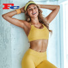 Lemon Yellow Training Yoga Fitness Custom Made Sports Bra