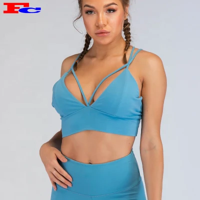 Reggiseni sportivi personalizzati da donna Fengcai con spalline sexy per il fitness femminile