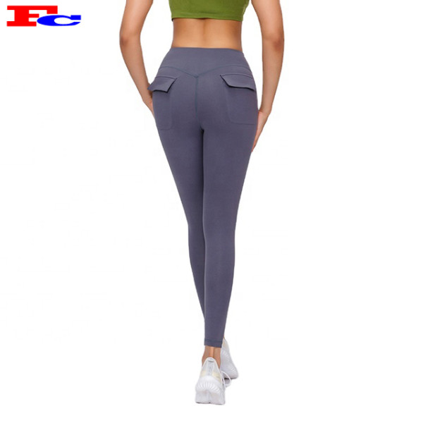 Womans Legging Gym High Waist Yoga Pants Wholesale With Pockets