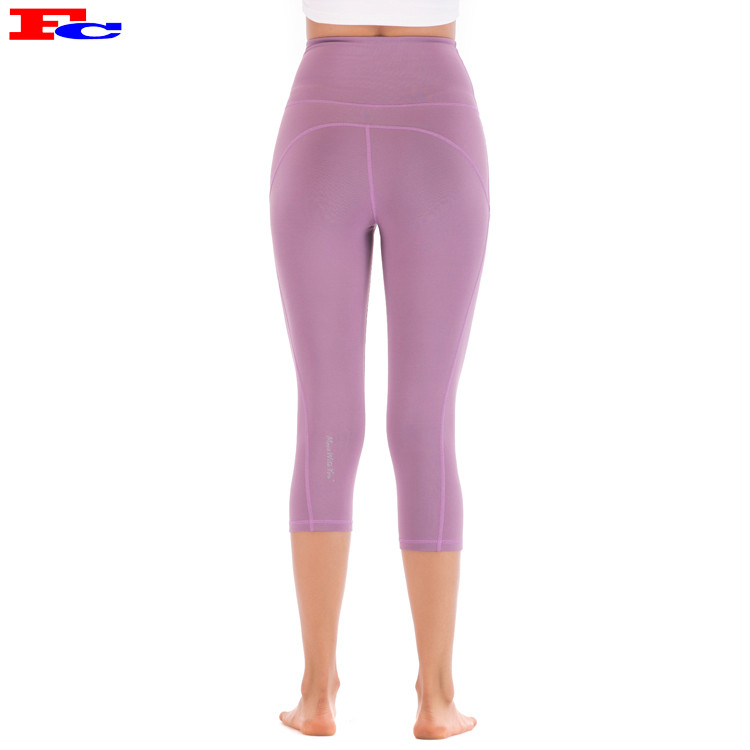 Hip-Lifting Breathable Fitness Cropped Leggings Women Slim Fit Custom Yoga Pants