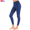 Dark Blue Side Mesh With Pocket Ladies Leggings Manufacturers