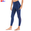 Dark Blue Side Mesh With Pocket Ladies Leggings Manufacturers