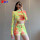 OEM Custom Tie Dye Shorts Set Gym Clothes For Women