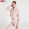 Custom Pink Ladies Fashion High Quality Blank Hoodies Factory Manufacturer