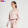 Custom Pink Ladies Fashion High Quality Blank Hoodies Factory Manufacturer