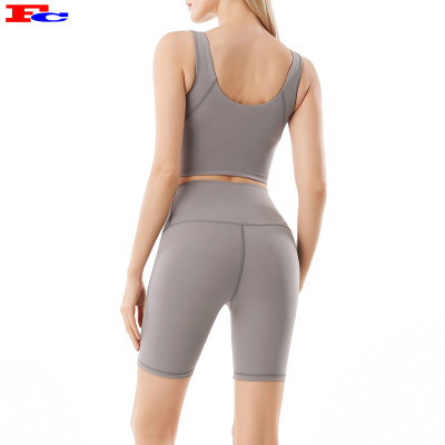 Gym Workout Outfit High Quality Women Fitness Yoga Shorts Set