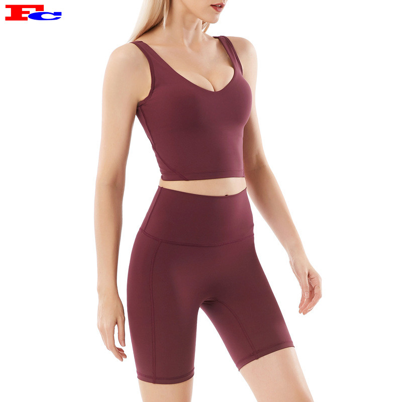 Gym Workout Outfit High Quality Women Fitness Yoga Shorts Set