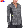 Custom Tracket Suits Full Zip Women Running Yoga Workout Jacket With Thumb Holes