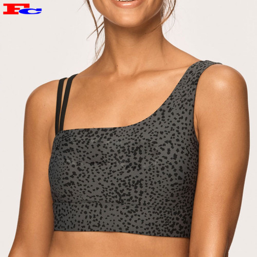 New Design Digital Print Pattern Yoga Strap Bra Custom Printed Sports Bra
