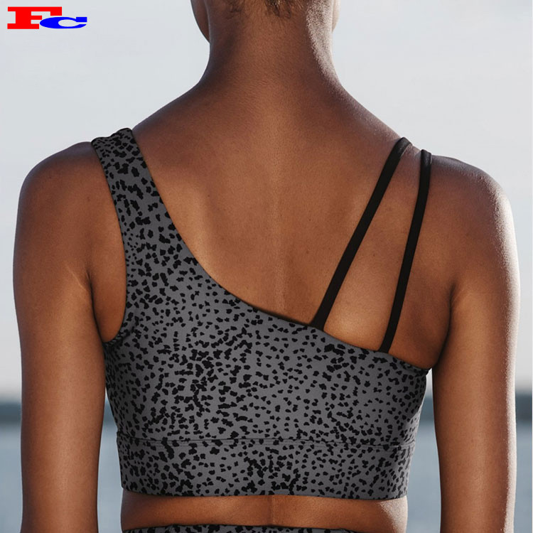 New Design Digital Print Pattern Yoga Strap Bra Custom Printed Sports Bra