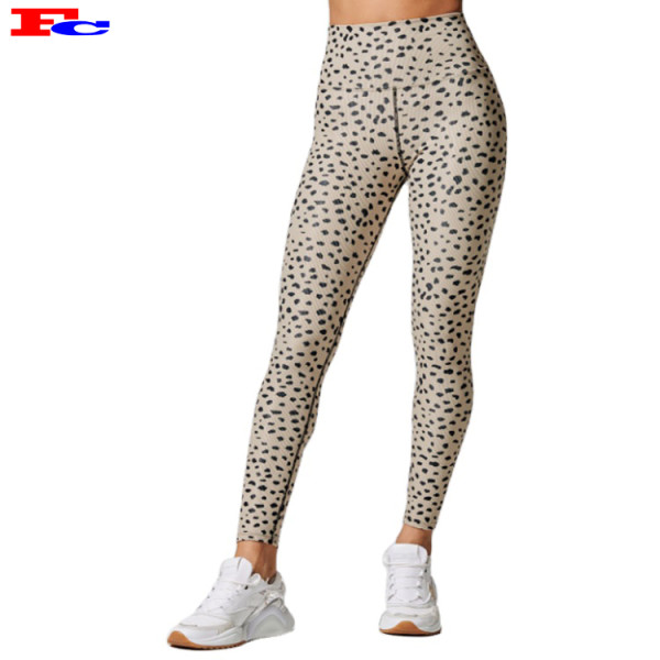 Custom Printed Leggings High Waist Ultra-soft Smoothing Printing Spot Pattern Leggings