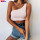 Ladies One Shoulder Sexy High Support Ultra Soft Ribbed Knit Sport Bra Tank