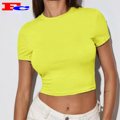 Yoga Clothes Women Quick Drying Tight Short Sleeved T Shirts Supplier