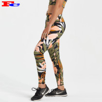 Custom Logo High Waisted Workout Tights For Women Compression Gym Leggings