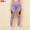 Custom Printing High Waisted Workout Tights Mesh Womens Yoga Pants Fitness Leggings