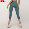 Women Gym Active Mesh Capri Leggings Fitness Tights With Pockets