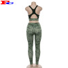 2 Piece Set Women Fitness Wear Snake Prints Private Label Gym Wear