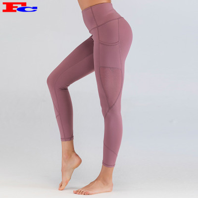 China Supplier Workout Leggings In Bulk Mesh Fitness Tights Custom