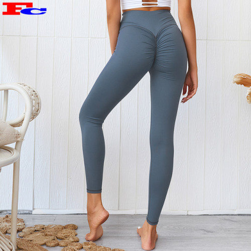 Sexy Active Sports Wear High Waisted Scrunch Leggings Womens Gym Leggings Wholesale