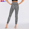 High Quality Leopard Printed Workout Tights Tummy Control Yoga Pants With Pockets