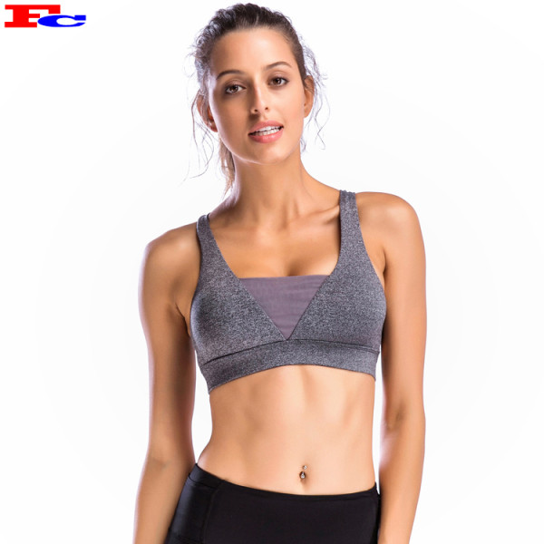 Wholesale Gym Workout Fitness Custom Logo Sports Bra Crop Top