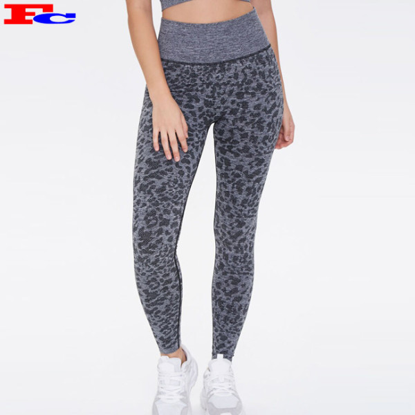 Legging New Style Workout Jacquard Fabric Thick Jogging Yoga Pants For Women