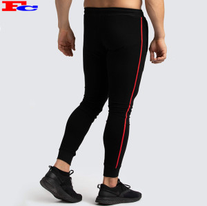 Mens' High Quality Cotton Exercise Gym Black Slim Fit Sweatpant Joggers