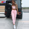 Hot Sales Casual French Terry Pants Baggy  Drawstring Sweatpants Custom Joggers Women