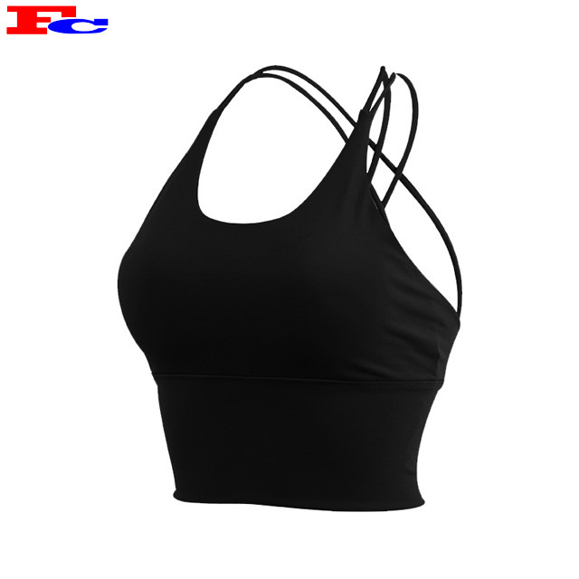 Women Strappy Back Yoga Bra