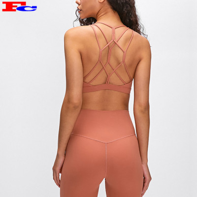 Hot Selling Yoga Bra Cross Back Workout Fitness Active Wear Women