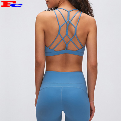 Hot Selling Yoga Bra Cross Back Workout Fitness Active Wear Women