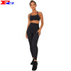 Leopard Printed Fitness Clothes Women  Workout Clothing Sets High Waist Yoga Tights