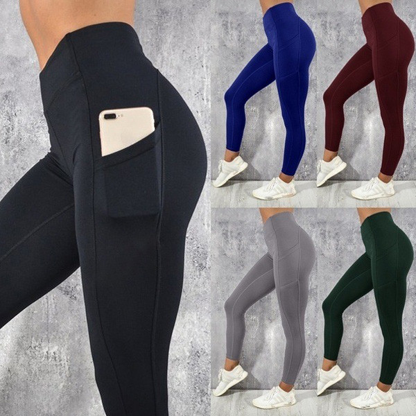 High Quality Fitness Sports Tights Workout Women Yoga Tights With Pockets