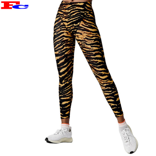 Full Length Women Compression Pants Sports Leggings High Waist Yoga Pants Wholesale