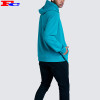 Sportswear Factory China Men's Workout Cotton Embroidery Turquoise Slim Fit Hoodies