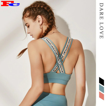 High Quality Trendy Sport Bras Active Wear Street Wear Crop Tops Fitness Bra Sport Woman