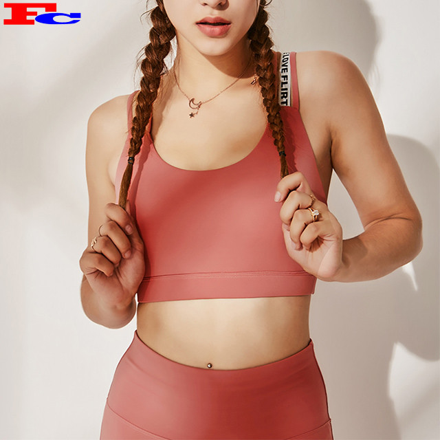 High Quality Trendy Sport Bras Active Wear Street Wear Crop Tops Fitness Bra Sport Woman