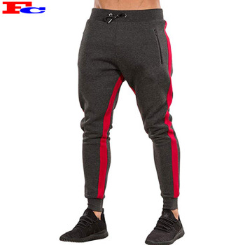 Custom LOGO Men's Slim Fit Gym Zipper Pockets  Jogger Pants Sweatpants China