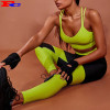 Fluorescent Green Sport Stretchy Gym Bra Top For Women