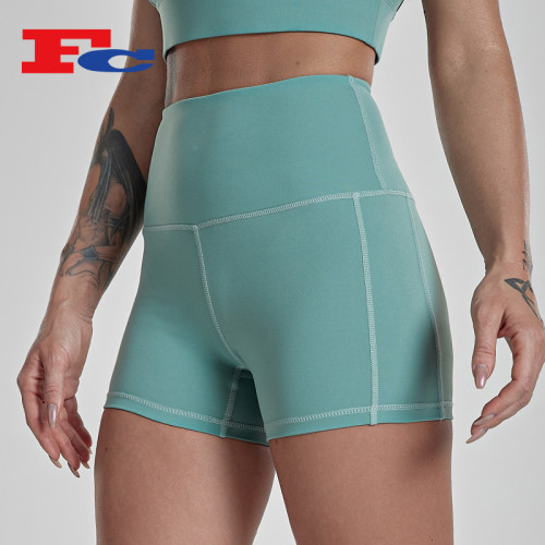 Private Label Sportswear Dri Fit Fitness Shorts Womens Wholesale Custom Gym Shorts