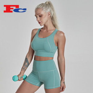 High Quality Sports Bra and Short Set Activewear Set Wholesale Gym Yoga Wear for Women