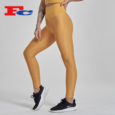 Sweat Wicking Jacquard Fabric Workout Leggings For Women --OEM & ODM Services