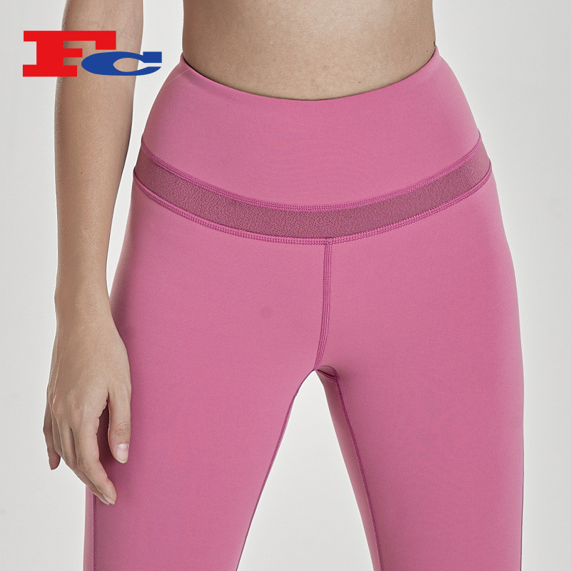 Magenta Workout Tights For Women Yoga Pants Manufacturers China