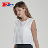 Custom Moisture Wicking Mesh Crop Tops For Women Private Label Services