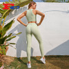 Avocado Green Pit Strip Yoga Wear Manufacturers & Private Label Services
