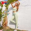 Avocado Green Pit Strip Yoga Wear Manufacturers Private Label Services