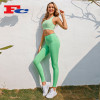 Apple Green Strappy Bra Set Yoga Wear Wholesale Manufacturer